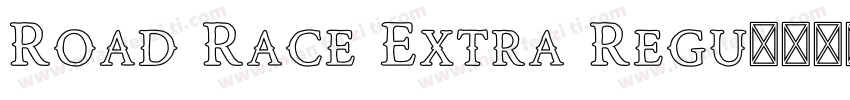 Road Race Extra Regu字体转换